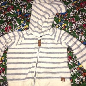 Grey and white Carter’s hoodie
